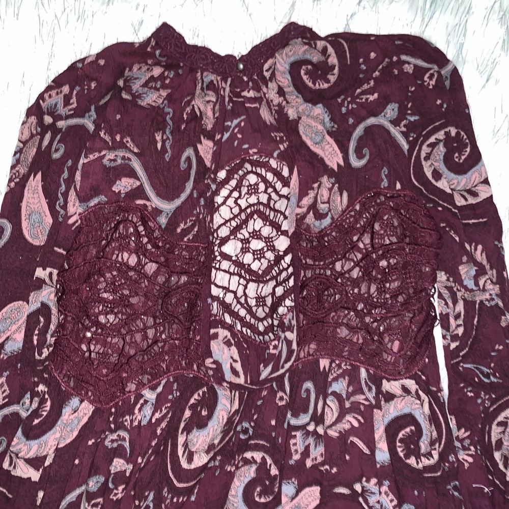 Wine Colored Free People dress - Picture 4 of 6